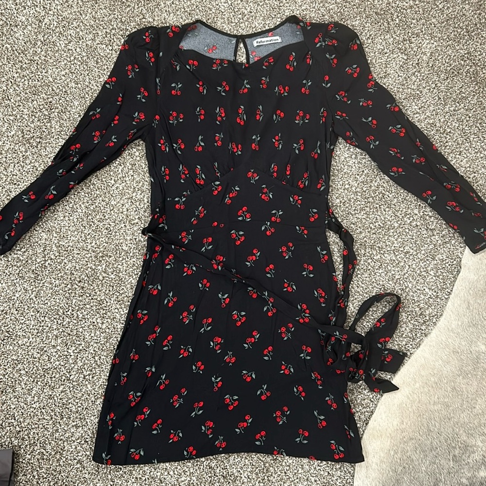 Reformation Long Sleeve Mini Dress